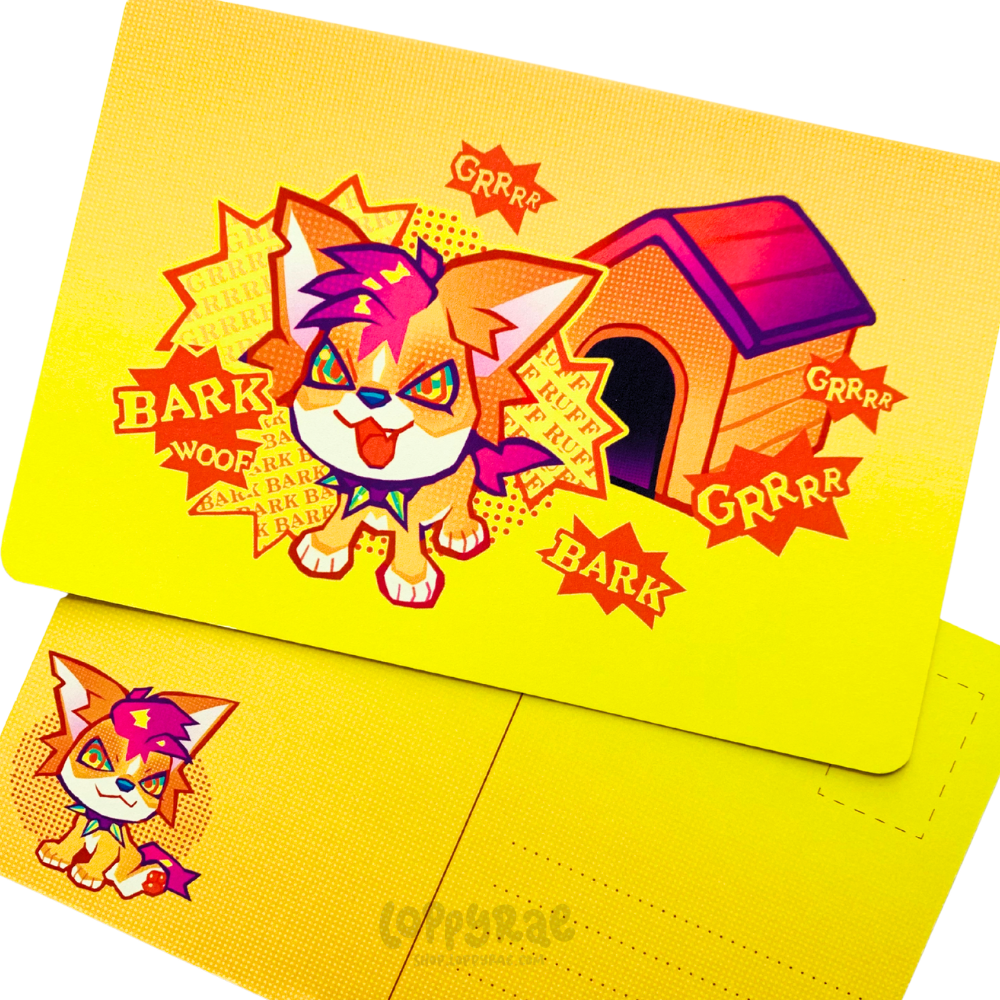 "Bad Dog" Postcard (Set of 5!)