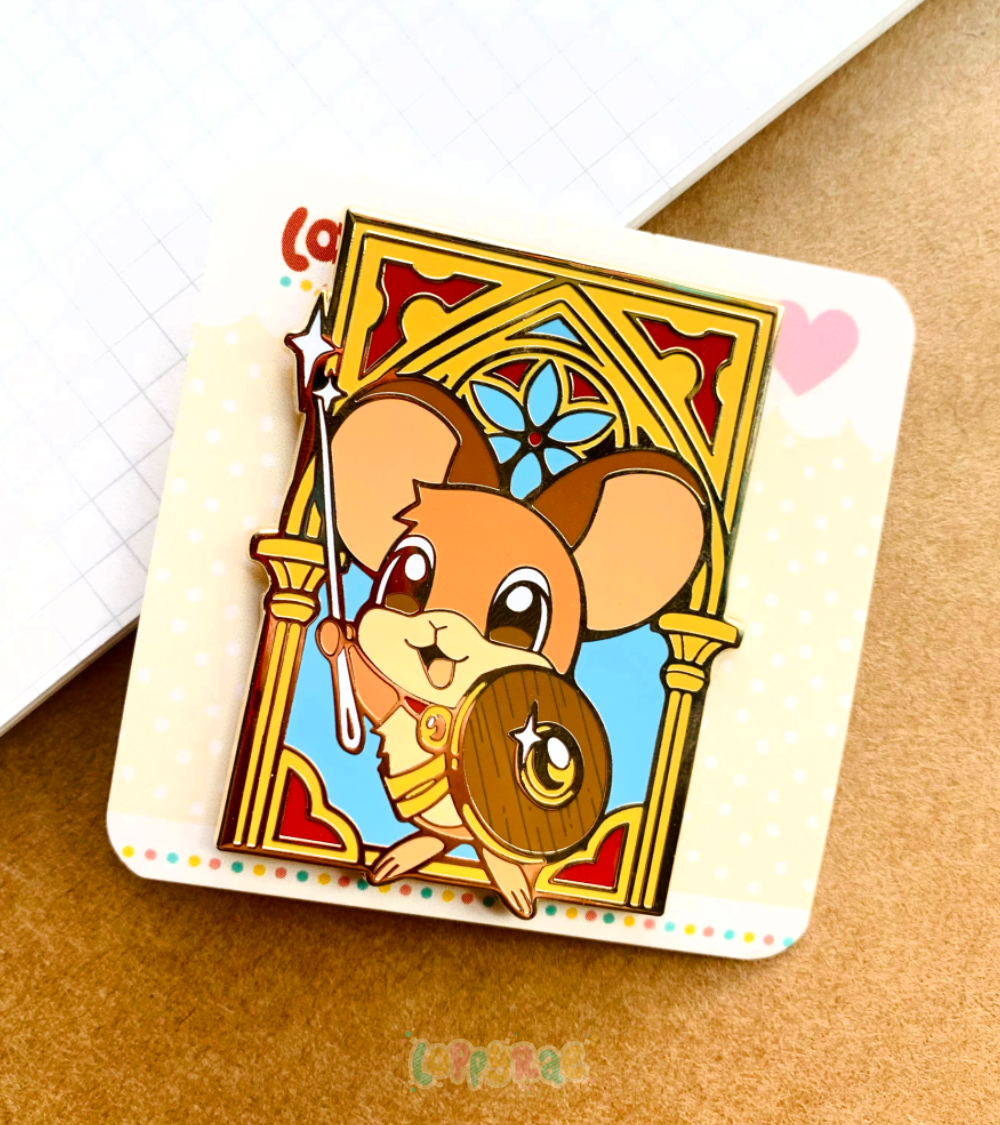 “Little Mouse Adventurer” Enamel Pin