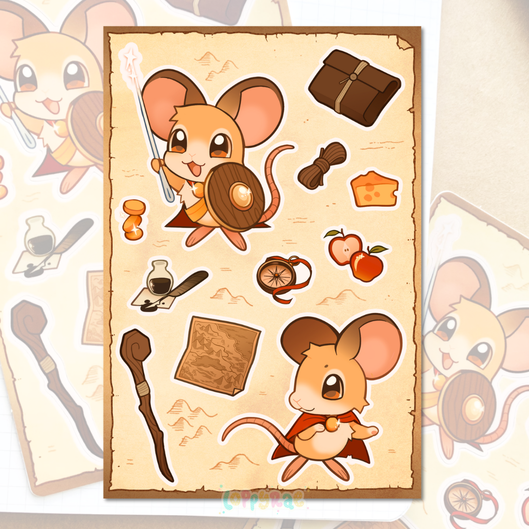 "Little Adventurer” Sticker Sheet