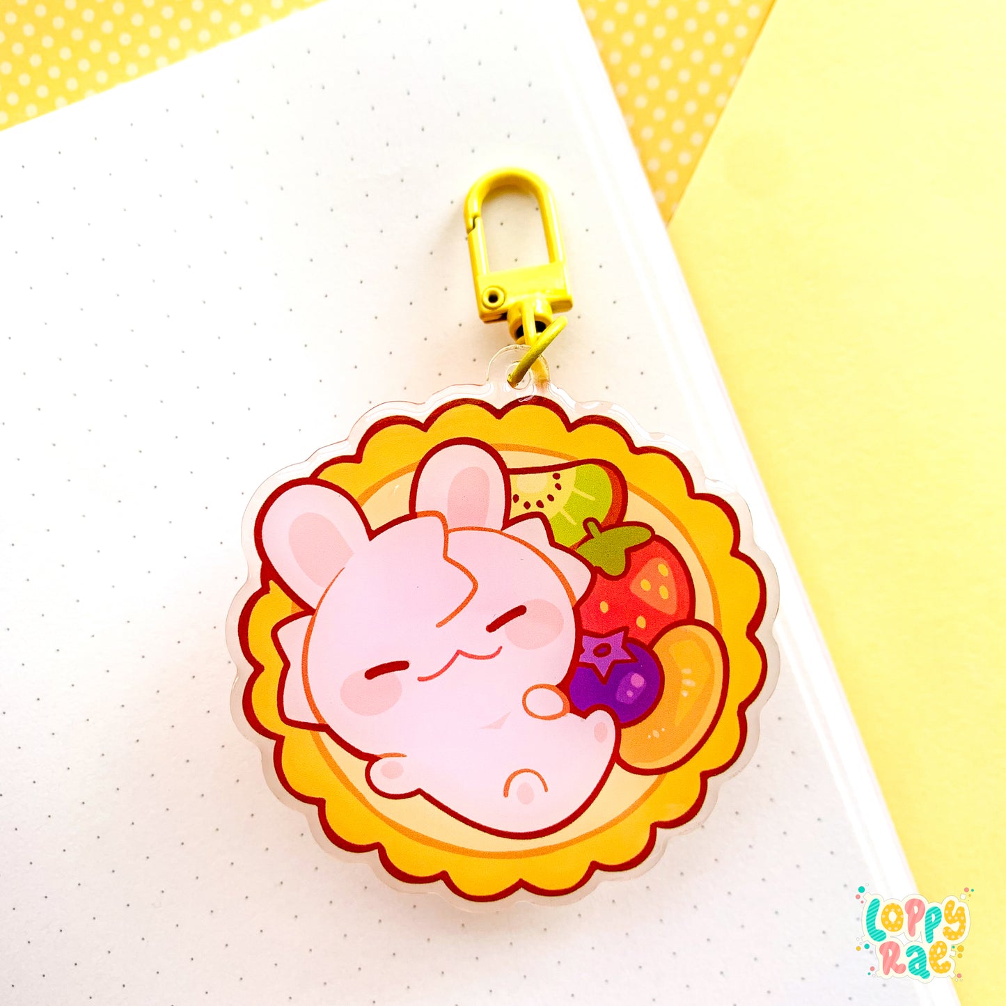 “Fruit Tart” Acrylic Charm