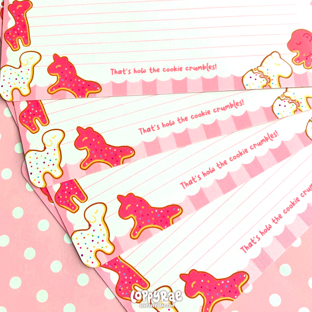"Frosted Animal Crackers" Recipe Cards (Set of 20)