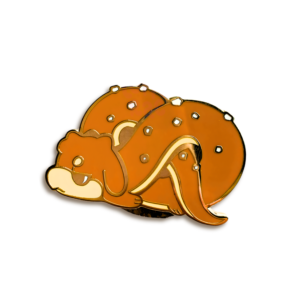 “Pretzel Dragon” Enamel Pin