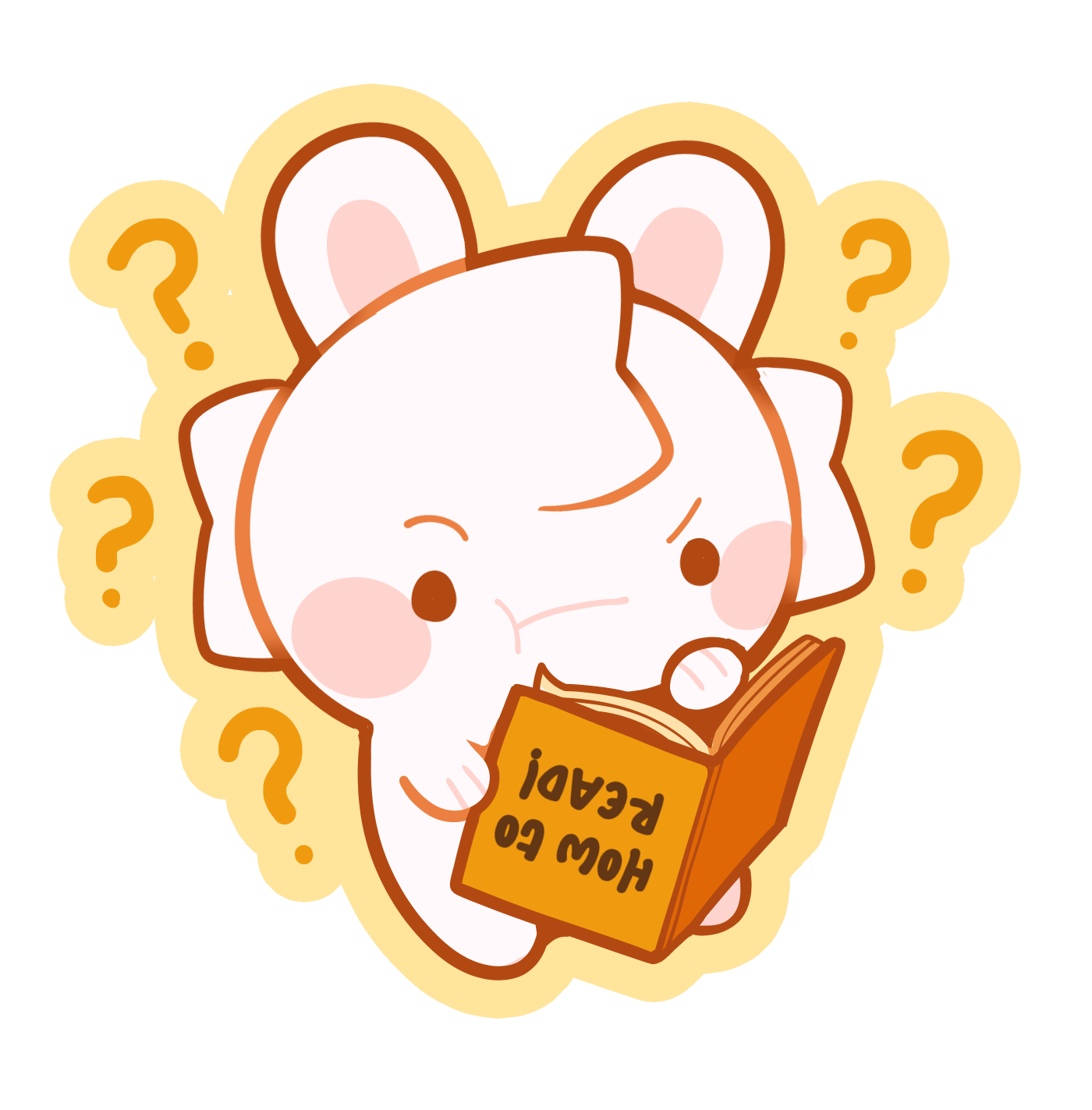 “Can't Read” Vinyl Sticker