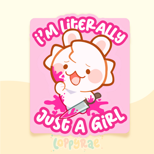 "Just a Girl" Vinyl Sticker