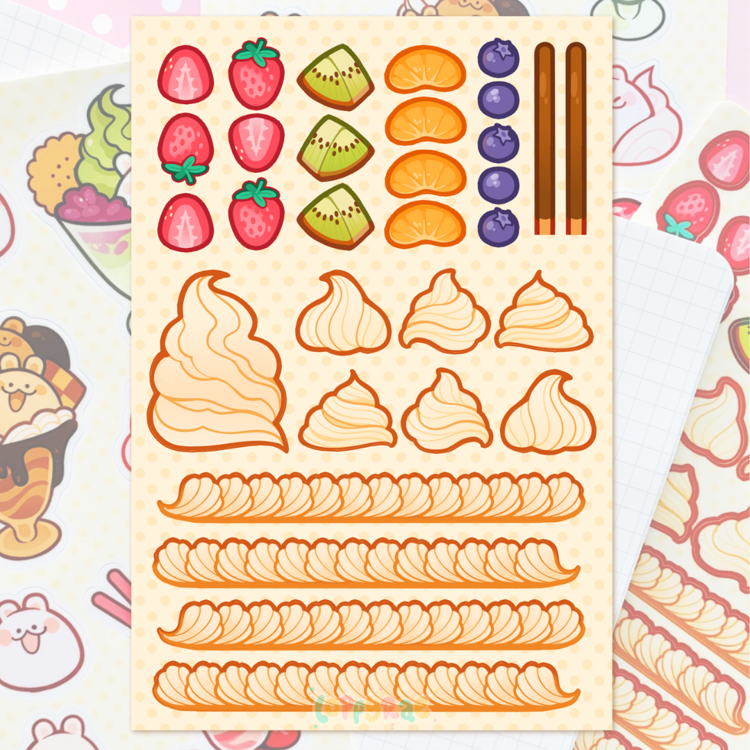 "Build-a-Parfait” Sticker Sheet