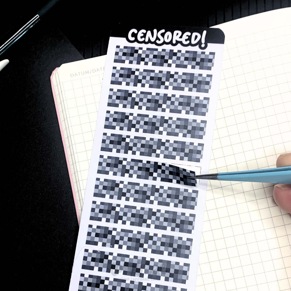 "Censored” Planner Sticker Sheet