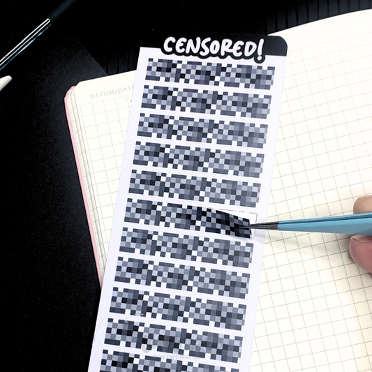 "Censored” Planner Sticker Sheet