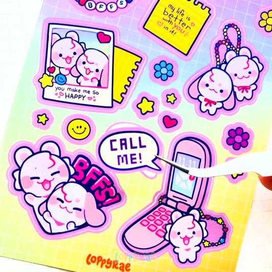 "BFFs” Sticker Sheet