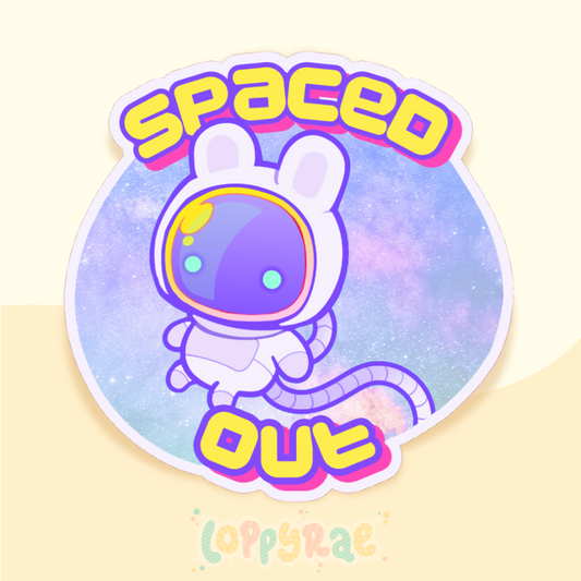 "Spaced Out" Vinyl Sticker