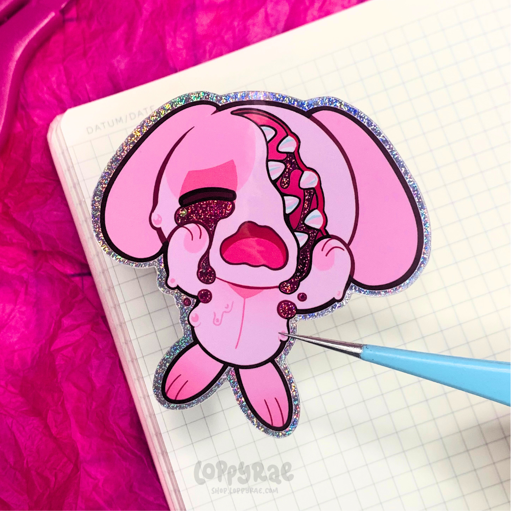 “Pitiful Thing” Glitter Sticker