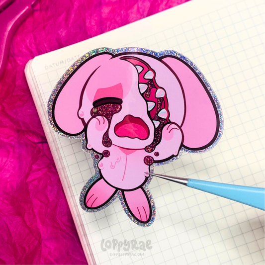 “Pitiful Thing” Glitter Sticker