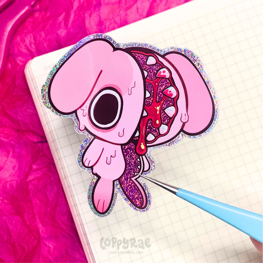“Monstrous Thing” Glitter Sticker