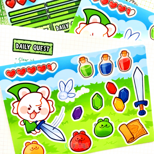 "Legend of Dollop” Sticker Sheet