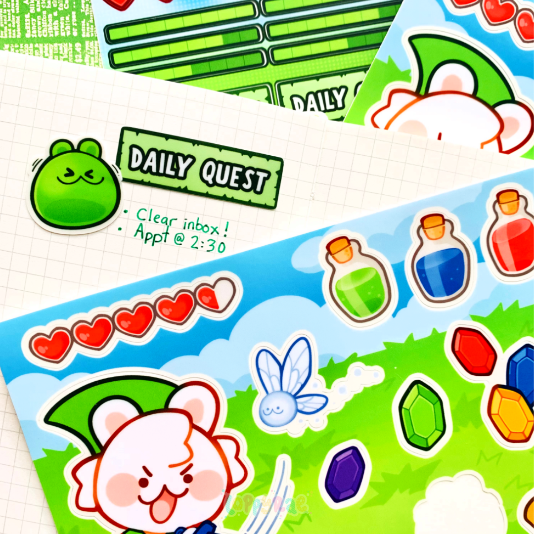 "Legend of Dollop” Sticker Sheet