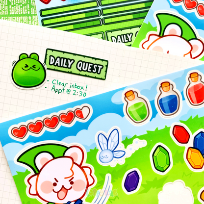 "Legend of Dollop” Sticker Sheet