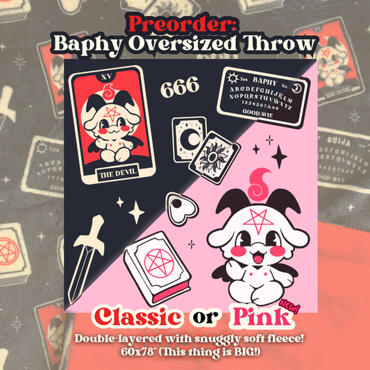 PREORDER: THE Baphy Oversized Plush Throw