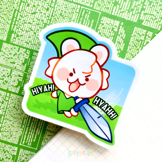 "HIYAH!" Vinyl Sticker