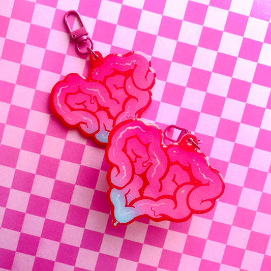 “Glitter Guts” Acrylic Charm