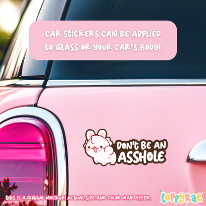 "Don't Be An A**hole" Bumper Sticker