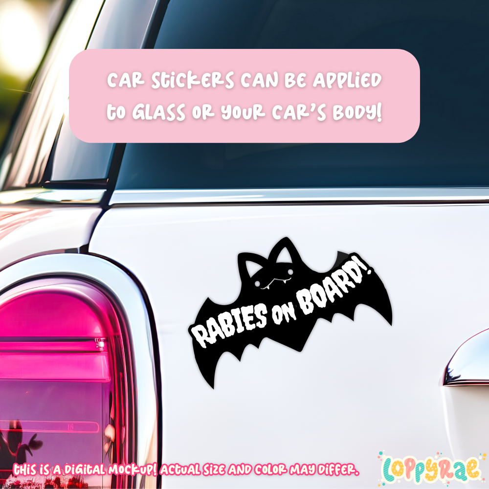 "Rabies on Board" Bumper Sticker