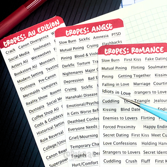 "Tropes” Planner Sticker Sheet