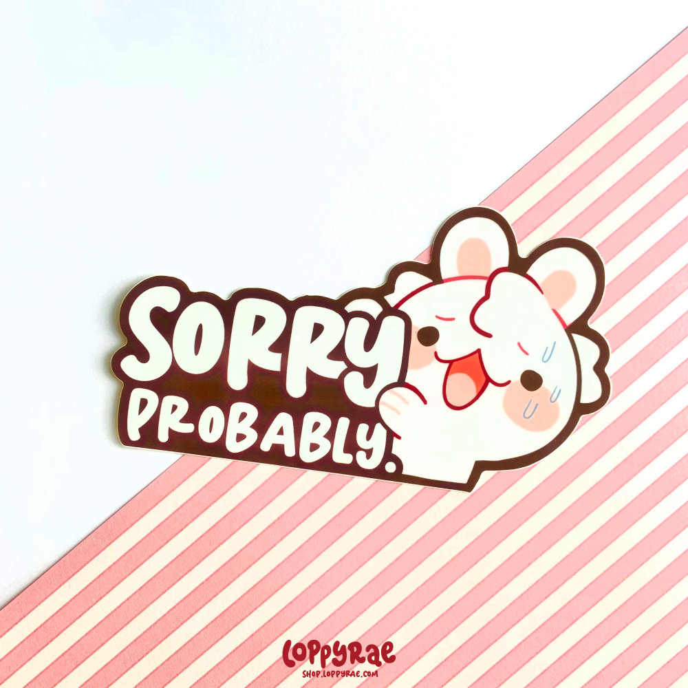 Sorry Fun Sticker