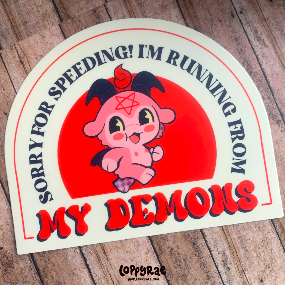 "Speed Demon" Bumper Sticker