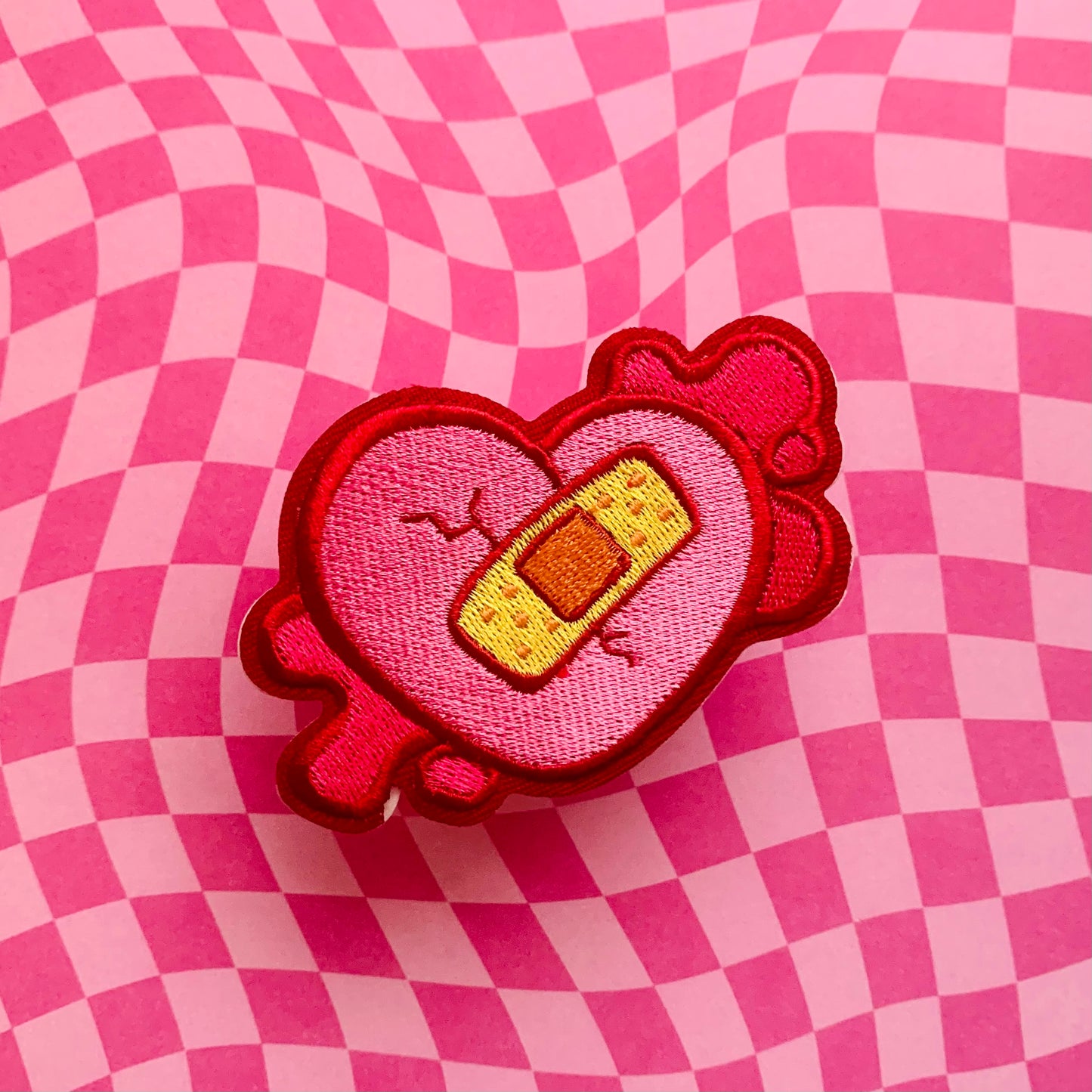 "Broken Heart" Embroidered Patch