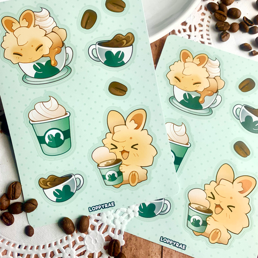 "Coffee Break" A6 Sticker Sheet