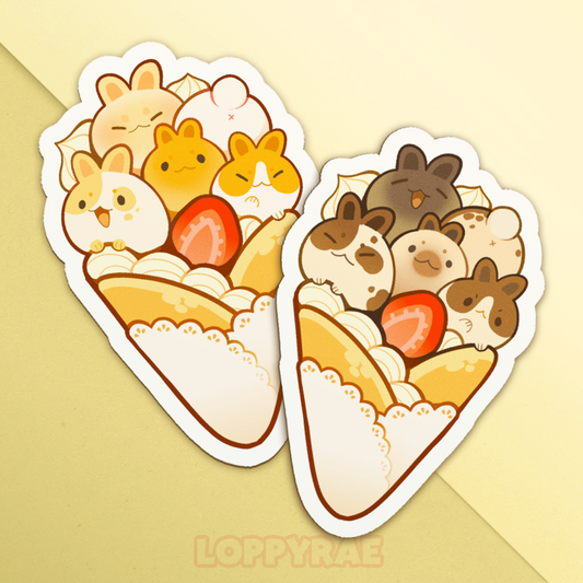 "Bunny Crepe" Vinyl Sticker