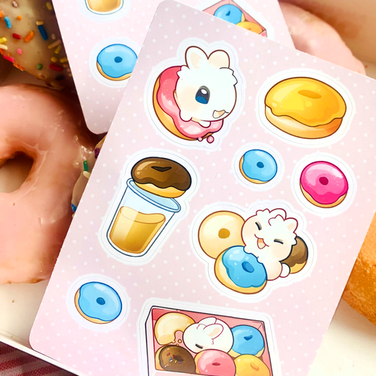 "Bunkin Donuts" A6 Sticker Sheet