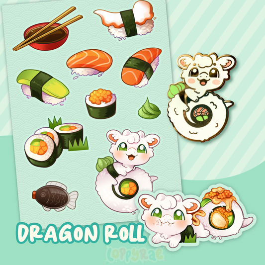 Patreon Vault: “Dragon Roll Sushi” Set