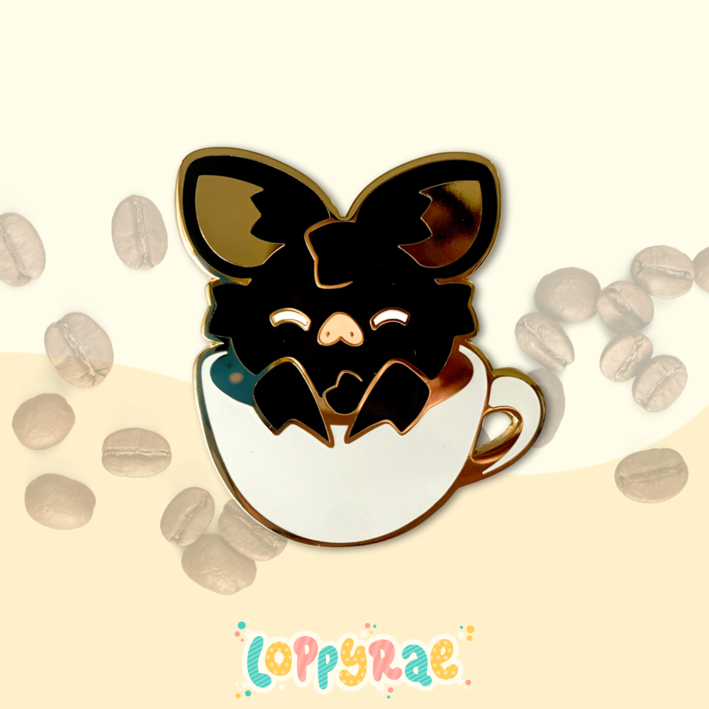 Patreon Vault: “Batty Brew” Enamel Pin