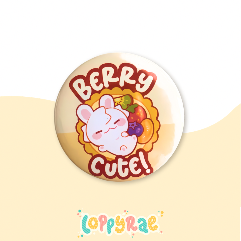 "Berry Cute" Pinback Button Badge