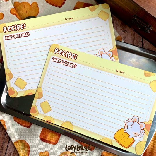 "Butter Cookie" Recipe Cards (Set of 20)