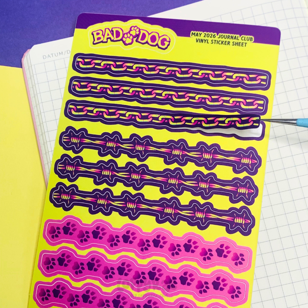 "Barbed Wire” Border Sticker Sheet