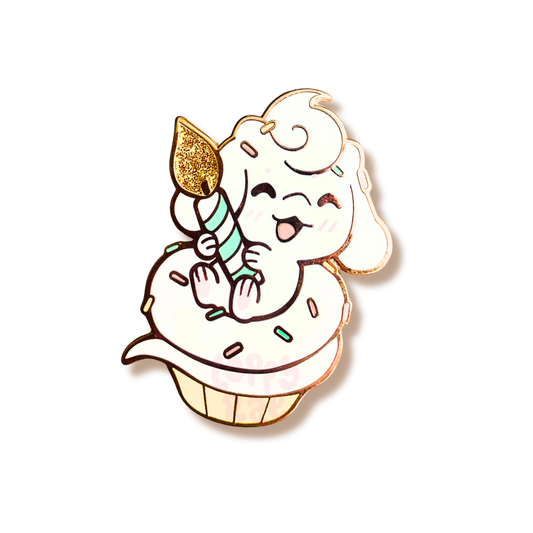 “Cupcake Dragon” Enamel Pin