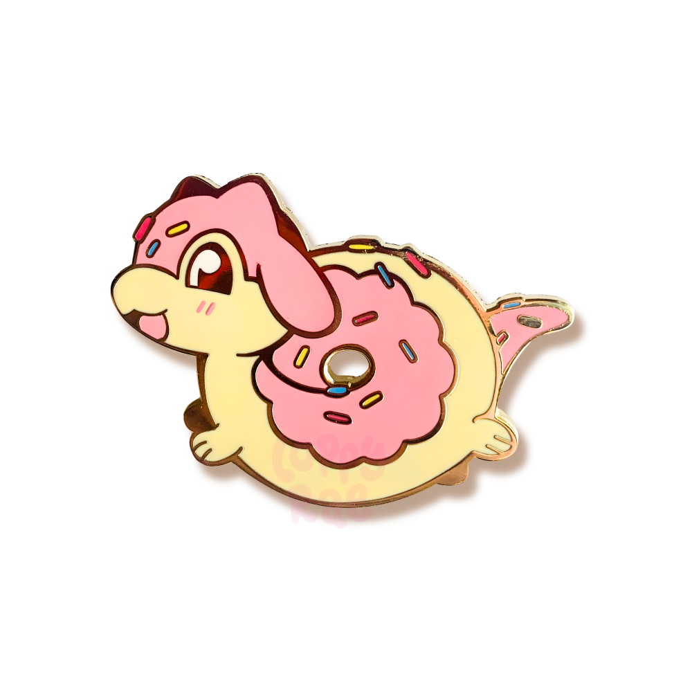 “Donut Dragon” Enamel Pin