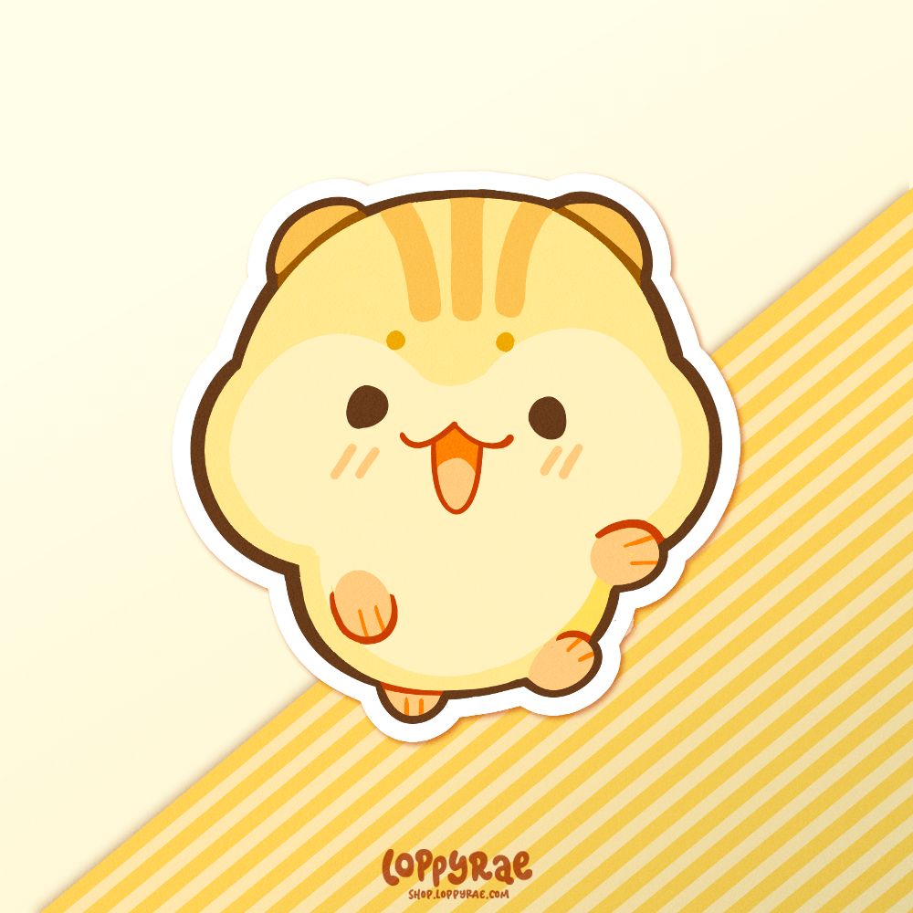 "Hello Hamster" Vinyl Sticker