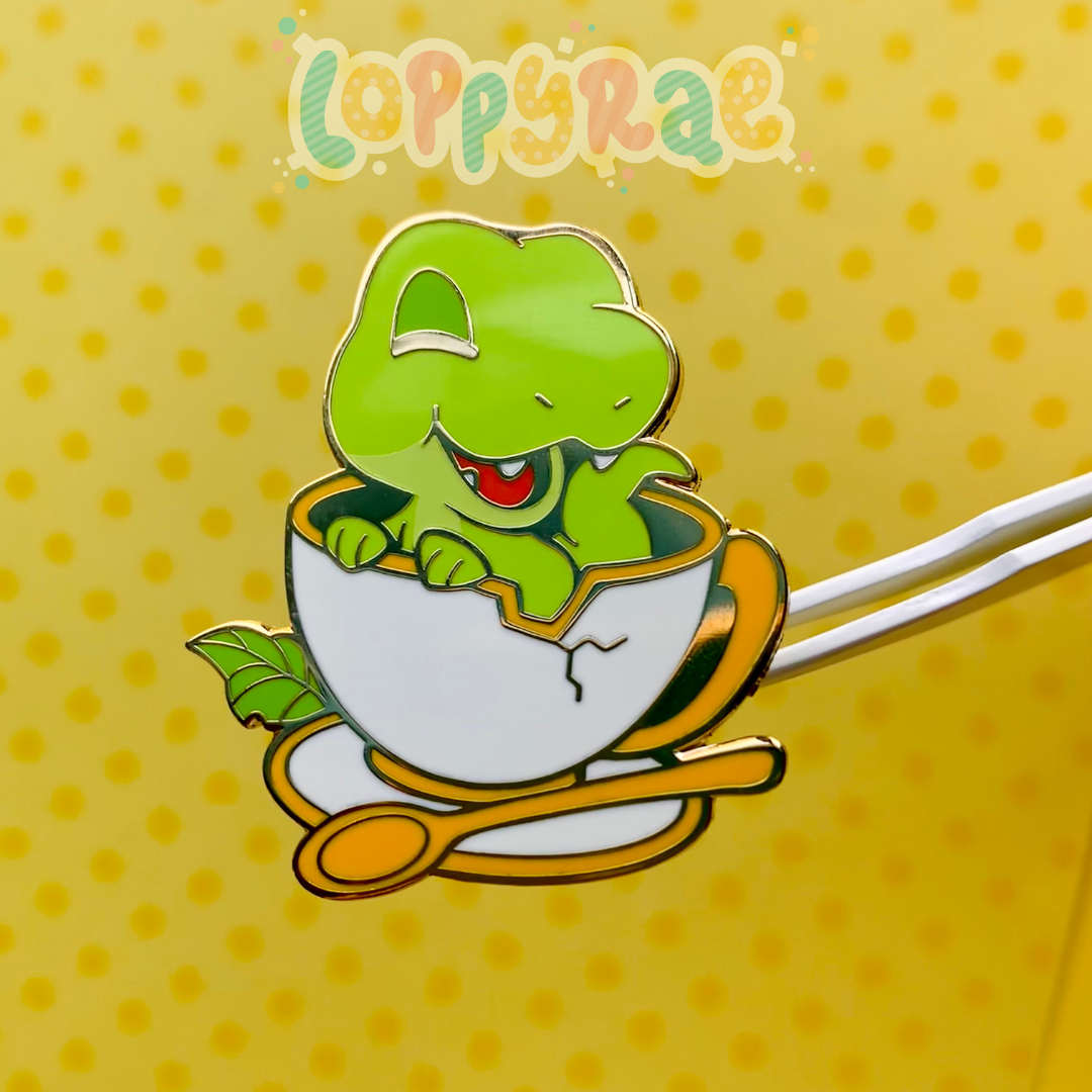 Tea Rex Loppy Rae Pin