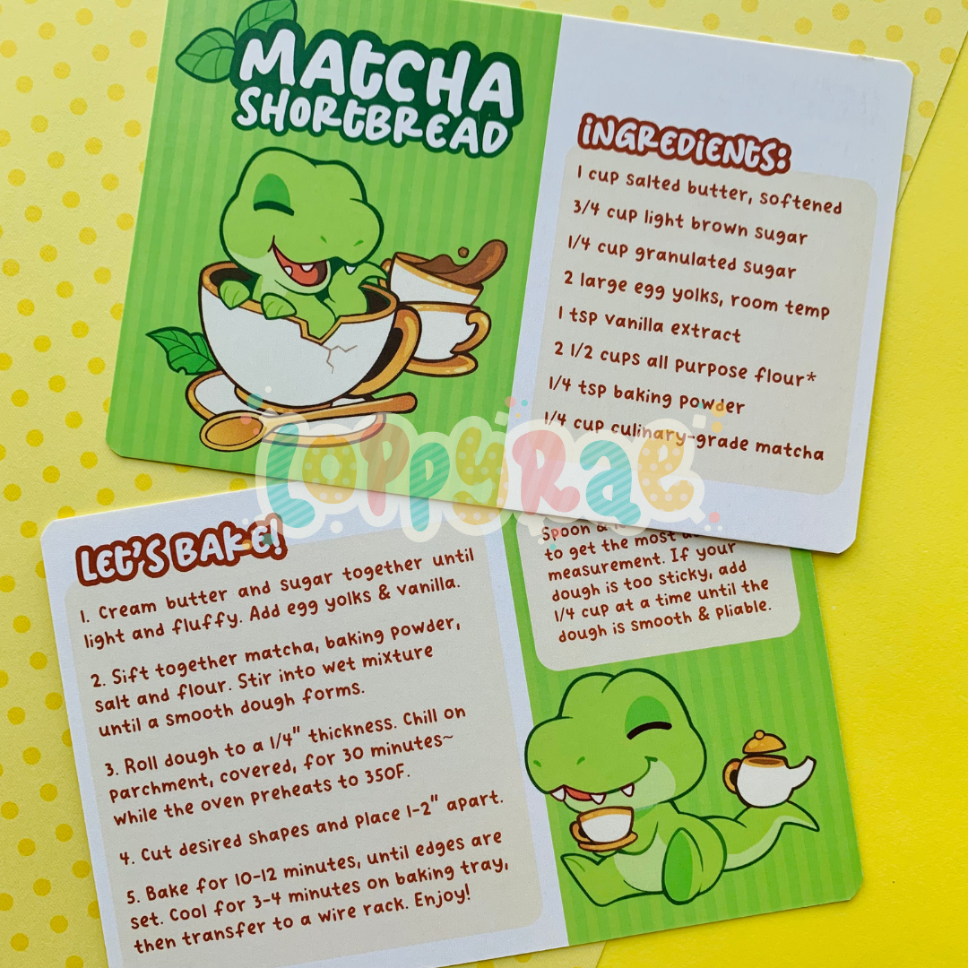 Tea Rex Recipe Card Loppy Rae