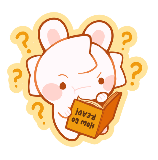 “Can't Read” Vinyl Sticker